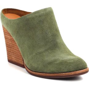KORK-EASE Challis II Heeled Mule - Sophisticated Leather and Suede Mule with Sculpted Heel