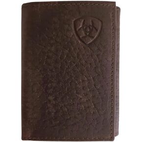 ARIAT Trifold Wallet Emboss Corner Logo Brown One Size in Kuwait