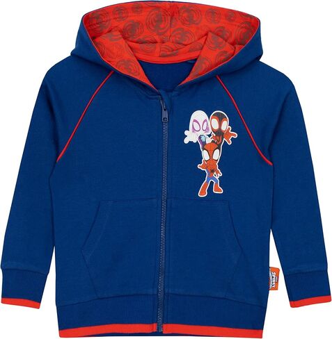 Marvel Spiderman Hoodie | Spidey and His Amazing Friends Boys Hoodie | Kids Zip Up Hoodie | Ages 2 To 12 Years in Saudi Arabia