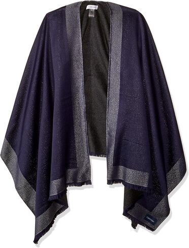 Calvin Klein womens Lurex Border Shawl With Brushed Back in Kuwait