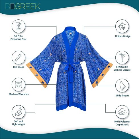 البائع الرسمي لـ BBGreek Sigma Gamma Rho - رداء كيمونو - ماندالا - ملابس للنساء - أدوات نادي نسائي in Kuwait