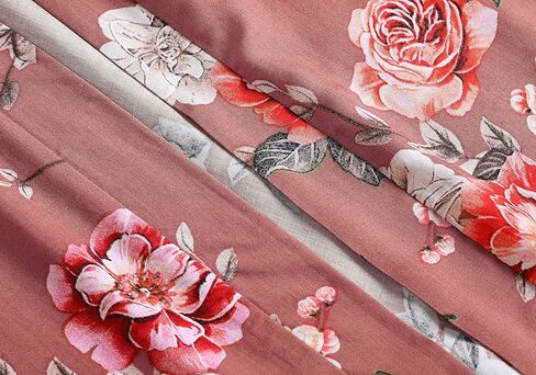 رداء ALHAVONE للسيدات سادة متوسط ​​الطول منقوش عليه زهور كيمونو رداء للعروس ووصيفة العروس وحفلات الزفاف وصالة النوم in Kuwait