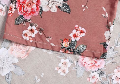 رداء ALHAVONE للسيدات سادة متوسط ​​الطول منقوش عليه زهور كيمونو رداء للعروس ووصيفة العروس وحفلات الزفاف وصالة النوم in Kuwait