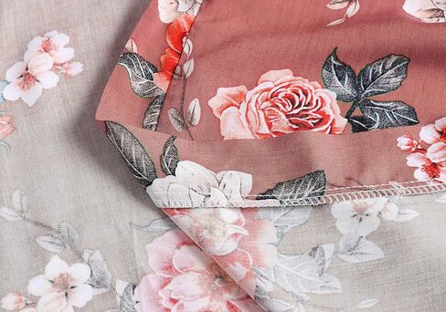 رداء ALHAVONE للسيدات سادة متوسط ​​الطول منقوش عليه زهور كيمونو رداء للعروس ووصيفة العروس وحفلات الزفاف وصالة النوم in Kuwait