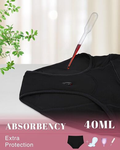 Sunm Boutique 3 Pack Incontinence Underwear for Women Comfortable Leakproof Panties Tummy Control in Kuwait