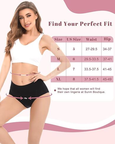 Sunm Boutique 3 Pack Incontinence Underwear for Women Comfortable Leakproof Panties Tummy Control in Kuwait