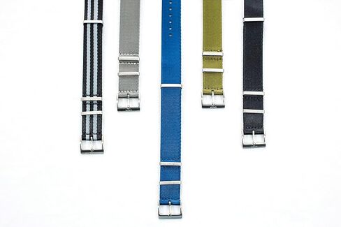 GADA Premium Nylon Watch Straps - Heavy Duty Stainless Steel Hardware - Water Proof, Dust Proof, Tear Proof - Nato Seatbelt Watch Bands in Saudi Arabia