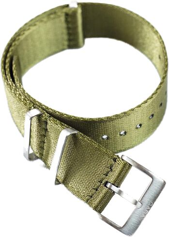 GADA Premium Nylon Watch Straps - Heavy Duty Stainless Steel Hardware - Water Proof, Dust Proof, Tear Proof - Nato Seatbelt Watch Bands in Saudi Arabia