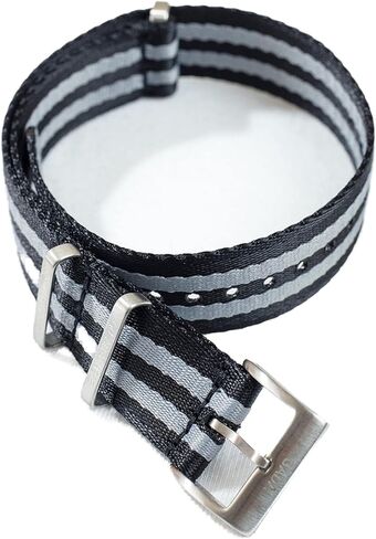 GADA Premium Nylon Watch Straps - Heavy Duty Stainless Steel Hardware - Water Proof, Dust Proof, Tear Proof - Nato Seatbelt Watch Bands in Saudi Arabia