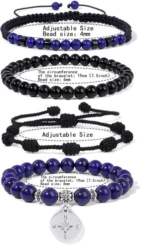 زميل العمل ترك الهدايا هدايا التقاعد للنساء الرجال الخرز الكريستال الطبيعي مجموعة سوار وداع وداعا الذهاب بعيدا وظيفة جديدة حظا سعيدا الفيل البوصلة المجوهرات فكرة هدية لأصدقاء المعلم رئيسه in Kuwait