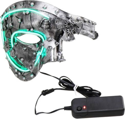 قناع Coddsmz Masquerade Mask Steampunk Phantom of The Opera Mechanical Venetian Party Mask in Kuwait