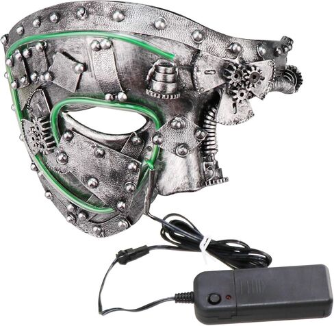 قناع Coddsmz Masquerade Mask Steampunk Phantom of The Opera Mechanical Venetian Party Mask in Kuwait
