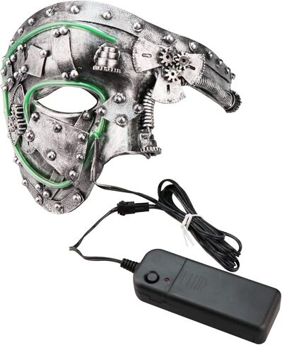 قناع Coddsmz Masquerade Mask Steampunk Phantom of The Opera Mechanical Venetian Party Mask in Kuwait