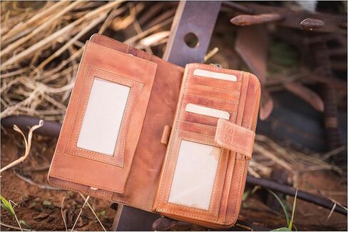 STS Ranchwear Wayfarer Chelsea Wallet With Brass Accents, Cowgirl Chick, Western in Kuwait