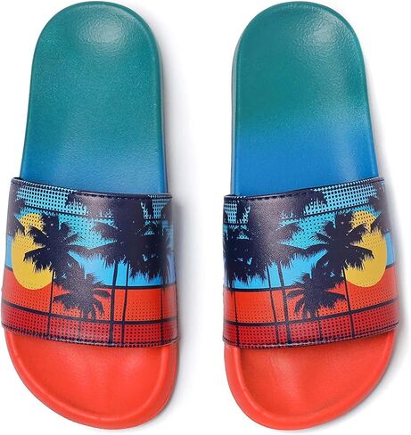 صنادل Veittes Kid's Girl Boy Pool Slide، سهلة الارتداء على الشاطئ ودش الاستحمام اللامعة للأطفال الأصغر سنًا. in Kuwait