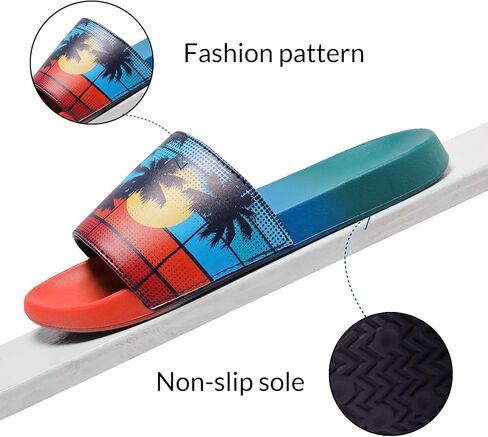 صنادل Veittes Kid's Girl Boy Pool Slide، سهلة الارتداء على الشاطئ ودش الاستحمام اللامعة للأطفال الأصغر سنًا. in Kuwait