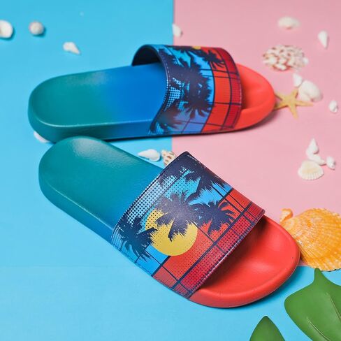 صنادل Veittes Kid's Girl Boy Pool Slide، سهلة الارتداء على الشاطئ ودش الاستحمام اللامعة للأطفال الأصغر سنًا. in Kuwait