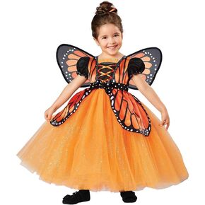 Seasons Toddler Orange Fancy Fairytale Butterfly Costume with Wings and Dress in Saudi Arabia