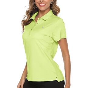 Gopune Women's Golf Polo Shirts Lightweight Quick Dry 4 Buttons Short Sleeve Shirts for Tennis in Kuwait