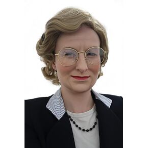 ALLAURA Realistic Old Lady Wig for Women and Men – Fits All, Reusable, Arrives Ready-to-wear