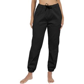 Southpole Women's Casual Comfy Twill Jogger Pants, Stretchable