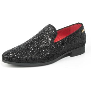 ALLY UNION MAKE FORCE Mens Glitter Loafers Dress Slip on Party Wedding Penny Smoking Sparkly Shoes in Saudi Arabia