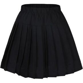 Women's Short Plaid Elasticated Pleated Skirt School Uniform Costumes in Saudi Arabia