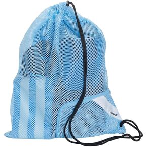 Sporti Mesh Swim Bag - One Shoulder Corded Strap swim bags for swimmers - Large swim backpack for all ages - multiple options available