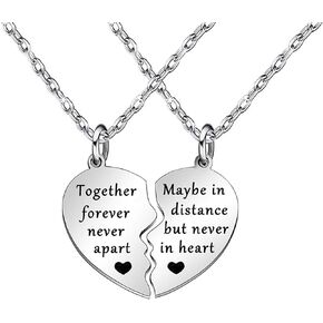 مجموعة مجوهرات الازواج الاصدقاء المقربين والاخوات والصداقة من توجيذر فوريفر ابارت ماي ان ديستانس ولكن نيفر ان هارت in Kuwait