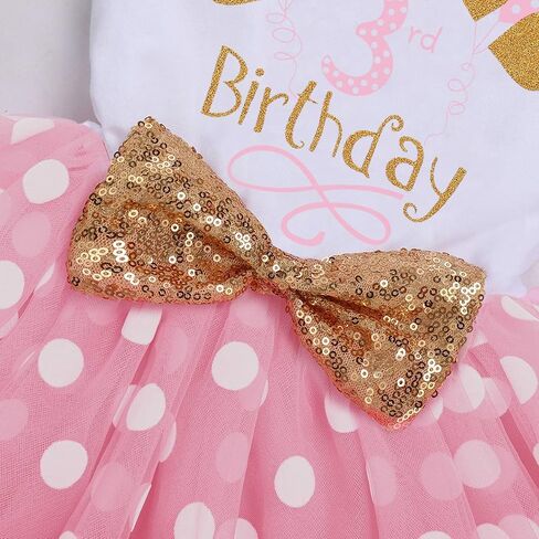Baby Girls 1st 2nd Birthday Outfit Mouse Ladybug Dress Headband Polka Dots Tutu Skirt Set ONE Cake Smash Photo Shoot in Saudi Arabia