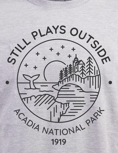 Still Plays Outside Hiking Tee | Funny Hiker Camping Camper Outdoors Men Women Shirt in Kuwait