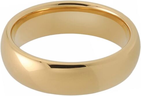 TUTISS 4mm 6mm 8mm 10mm Gold Tungsten Rings for Men Women Engagement Wedding Bands Domed Polished I Love You Engraved Comfort Fit in Saudi Arabia