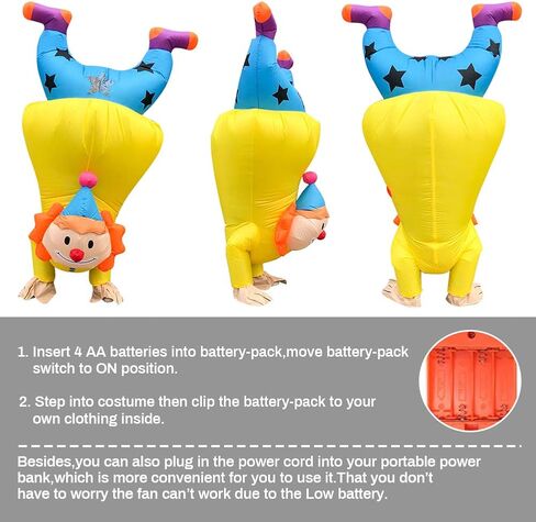 زي تنكري قابل للنفخ لحفلات المهرج للبالغين من بيست فاير، زي تنكري كامل للجسم المرح للهالوين زي تنكري قابل للنفخ لزي الكريسماس، زي تنكري للأعياد، زي تنكري لعطلة عيد الفصح in Kuwait