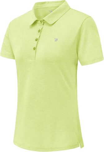 Gopune Women's Golf Polo Shirts Lightweight Quick Dry 4 Buttons Short Sleeve Shirts for Tennis in Kuwait