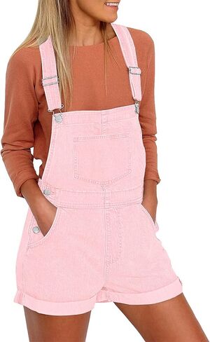 ملابس نسائية كاجوال من Utyful بأشرطة قابلة للتعديل من قماش الدنيم المطاطي وسروال قصير in Kuwait