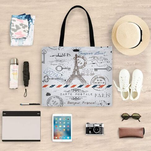 visesunny Women's Large Canvas Tote Shoulder Bag Cute Ladybug Top Storage Shopping Bag Casual Reusable Tote Bag for Beach,Travel,Groceries,Books in Kuwait