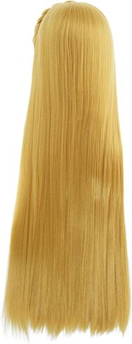 شعر مستعار كوزريا للهالوين مع آذان قزم للنساء شعر مستعار طويل أشقر مضفر من الرسوم المتحركة لحفلات الهالوين in Kuwait