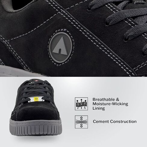 Airwalk Men's Low Top Camino - Composite Toe, Electrical Hazard- Tan/Sail-10W in Saudi Arabia