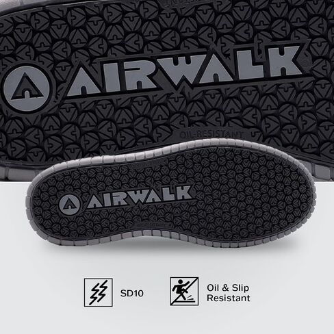 Airwalk Men's Low Top Camino - Composite Toe, Electrical Hazard- Tan/Sail-10W in Saudi Arabia