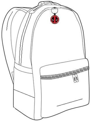 Ata-Boy Marvel Comics© Deadpool Logo 1.5" Fob Keychain for Keys, Backpack Pulls and More in Saudi Arabia