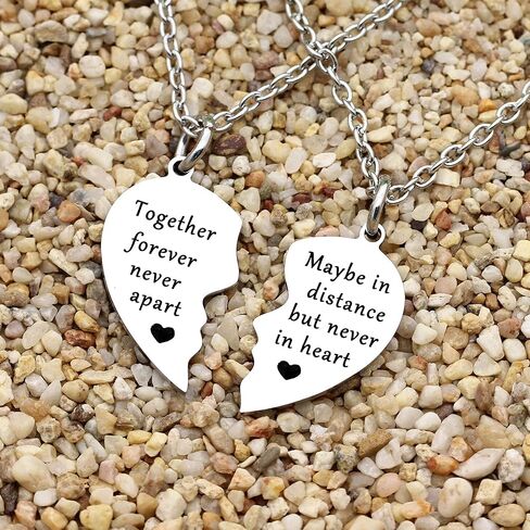 مجموعة مجوهرات الازواج الاصدقاء المقربين والاخوات والصداقة من توجيذر فوريفر ابارت ماي ان ديستانس ولكن نيفر ان هارت in Kuwait