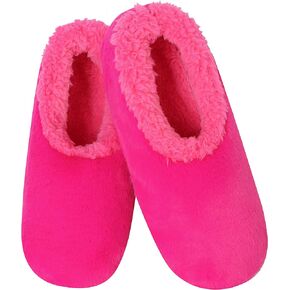 Snoozies Womens Bright Pink Over the Rainbow