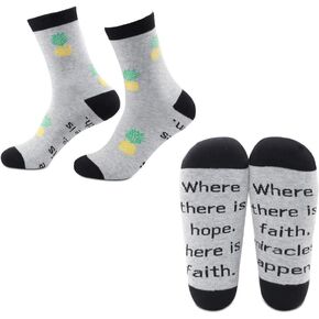 G2TUP 2 Pairs IVF Gifts Pineapple Socks Transfer Day TTC Gift Infertility Awareness