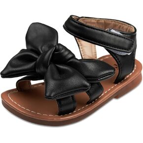 NEAFRON Girls Sandals Bow Princess Open Toes Flat Sandals Summer Casual Sandals for Toddlers and Little Girls in Saudi Arabia