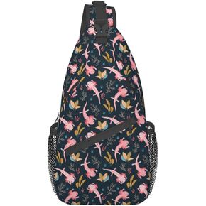 Yobvec Axolotl Backpack Mini Crossbody, Axolotl Purse Small Sling Bag for Daily Travel Hiking Daypack Shoulder Bag in Kuwait