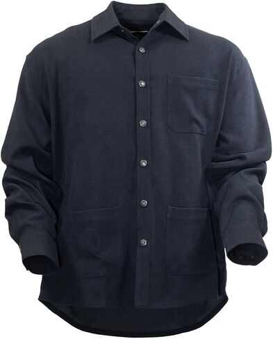 Outback Trading Mens Henry Lightweight Outerwear Casual Jacket | Snap Long-sleeve Shirt With Pockets & Adjustable Cuffs Shirt in Kuwait