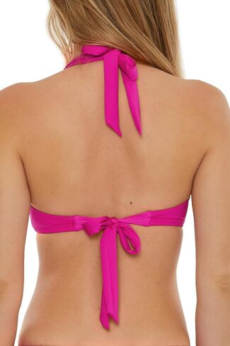 Trina Turk Women's Standard Monaco U-Wire Halter Bikini Top, Adjustable, Tie Back, Swimwear Separates in Saudi Arabia