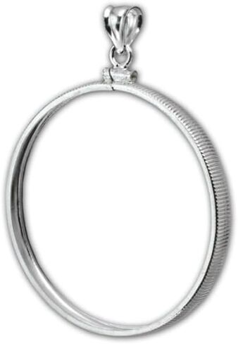 sterling silver coin bezel for 1 oz SilverTowne Saint-Gaudens Silver and Buffalo Indian Head silver coin 39 mm in Saudi Arabia