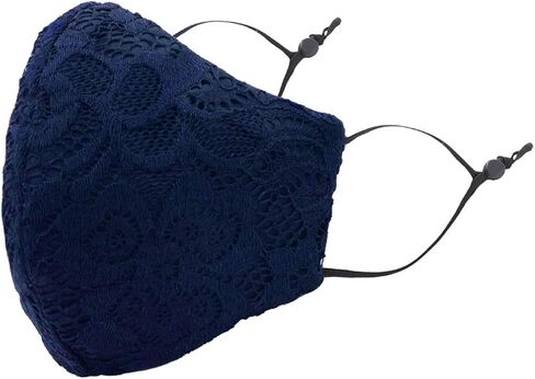 قناع وجه للسيدات من Kiyonna Masker-AID جميل من الدانتيل لحفلات الزفاف والمناسبات الخاصة، قابل لإعادة الاستخدام، قناع وجه للبالغين فوق الأذن in Kuwait