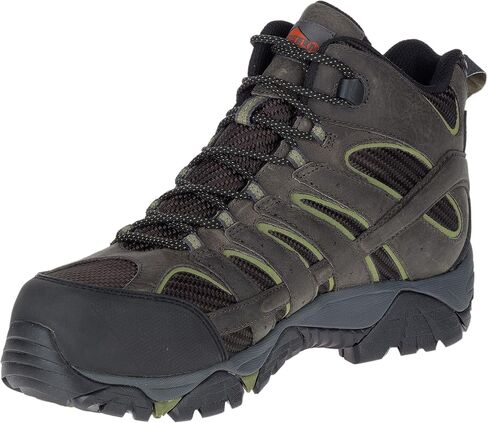 Merrell Men's Moab 2 Vent Mid Waterproof CT Work Boots, Pewter, 10 W US in Saudi Arabia